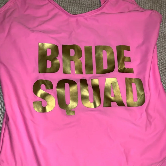 One-Piece Swimsuit Bride Squad• LARGE - Picture 3 of 4